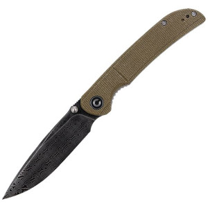 Nóż Civivi Imperium Olive Micarta, Black Damascus (C2107DS-2)
