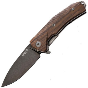 Nóż LionSteel KUR Santos Wood, PVD Stone Washed Sleipner by Michele Pensato