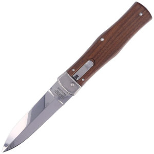 Nóż sprężynowy Mikov Predator Palisander Wood, Mirror, Klips (241-ND-1/N CL