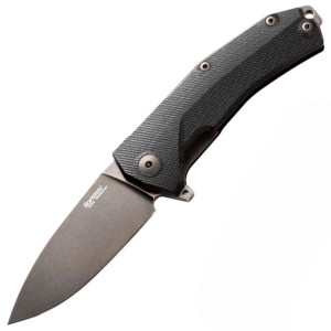 Nóż LionSteel KUR Black G10, Black Stonewashed Sleipner by Molletta (KUR BB