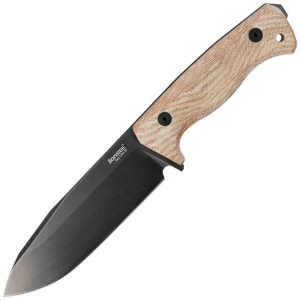 Nóż LionSteel Natural Canvas Micarta, Old Black CPM 3V by Molletta (T6B 3V
