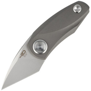Nóż Bestech Tulip Dark Grey Titanium, Fine Stone Wash M390 by Ostap Hel (BT