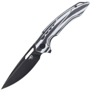 Nóż Bestech Ornetta Carbon Fiber / White G10, Black Stonewash N690 by Kombo