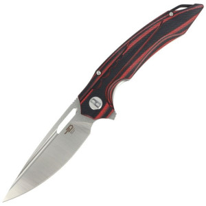 Nóż Bestech Ornetta Carbon Fiber / Red G10, Stonewash / Satin N690 by Kombo