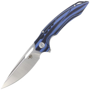 Nóż Bestech Ornetta Carbon Fiber / Blue G10, Stonewash / Satin N690 by Komb
