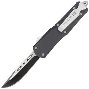 Nóż automatyczny Dulotec OTF Black Aluminium, Two-Tone Finish 3Cr13MoV (K18
