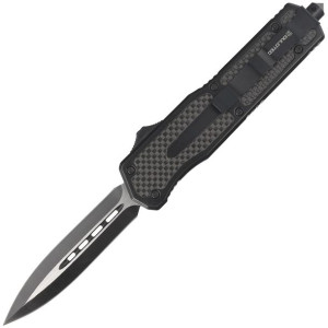 Nóż automatyczny Dulotec OTF Aluminium / Carbon Fiber, Two-Tone Finish 3Cr1