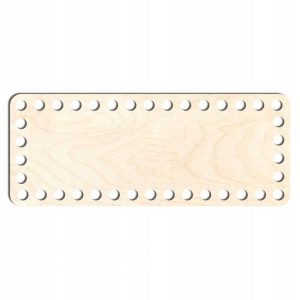 drewno baza dno koszyka 10x25cm prostokąt sklejka