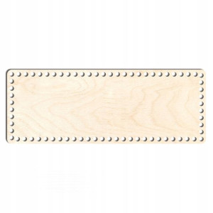 drewno baza dno koszyka 16x43cm prostokąt sklejka