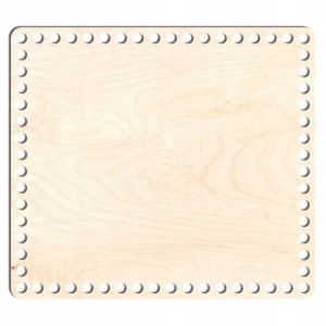 drewno baza dno koszyka 25x28cm prostokąt sklejka