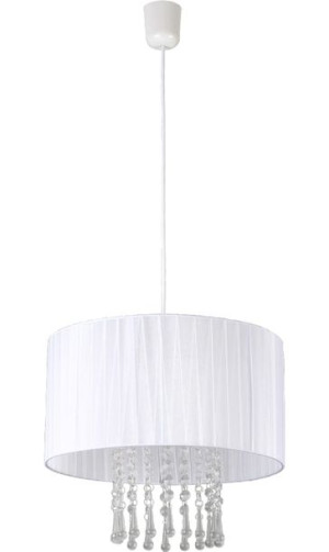  Lampa wisząca Lampex Wenecja biała 153/1 BIA
