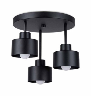 Plafon sufitowy Sollux SAVAR nowoczesny czarny LED SL.1131