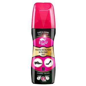 EMU Pasta do butów w płynie 2w1 czarna 75 ml