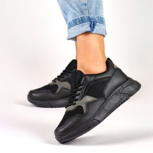 Czarne sneakersy damskie