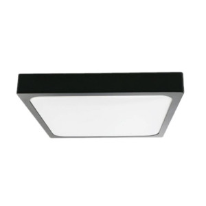 Plafon LED Kwadrat V-TAC 30W IP44 42x42cm Czarny VT-8630 ciepła
