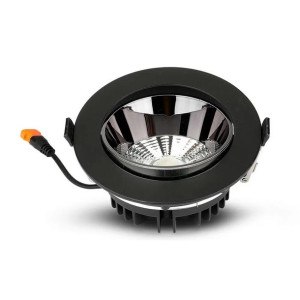 Oprawa Downlight V-TAC SAMSUNG 20W Czarna Uchylna VT-2-23 zimna 1780lm
