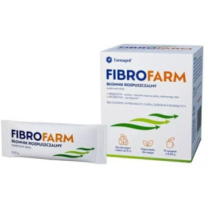 Fibrofarm, błonnik rozpuszczalny, saszetki, 15 szt.