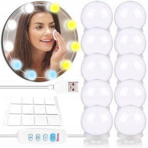 Światełka Lampki Led Na Lustro Do Toaletki Makijaż