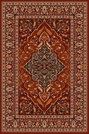Dywan wełniany do salonu LEYLA Rubin ISFAHAN