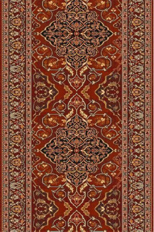 Dywan wełniany do salonu LEYLA Rubin Chodnik ISFAHAN