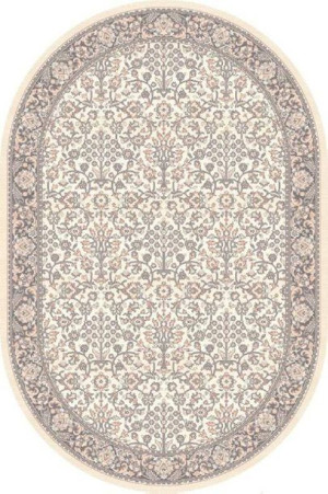 Dywan wełniany do salonu ITAMAR Owal Alabastrowy ISFAHAN