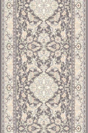 Dywan wełniany do salonu SEFORA Antracytowy Chodnik ISFAHAN
