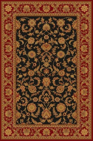 Dywan wełniany do salonu ANAFI Czarny ISFAHAN