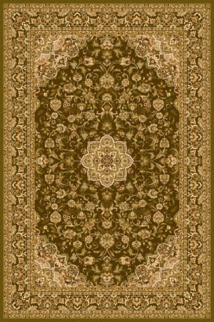 Dywan wełniany do salonu DAMO Oliwka ISFAHAN