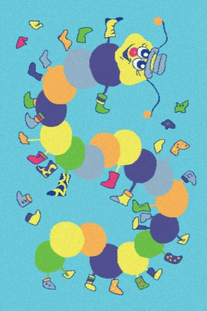 Dywan dziecięcy Agnella IWO Lazur FUNKY