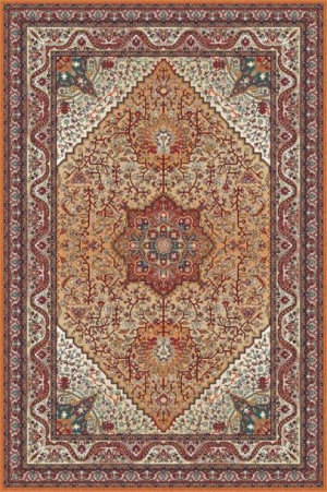 Dywan wełniany do salonu ARETUZA Bordowy ISFAHAN