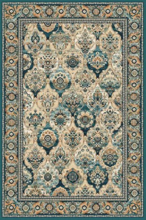 Dywan wełniany do salonu FORENZA Szmaragdowy ISFAHAN