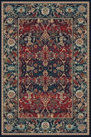 Dywan wełniany do salonu HELA Granat ISFAHAN
