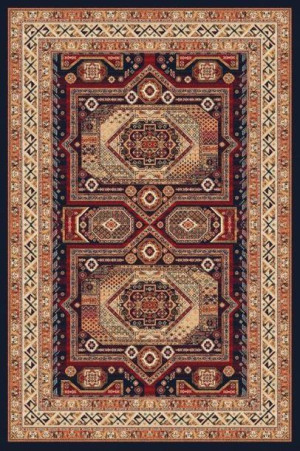 Dywan wełniany do salonu HESTIA Granat ISFAHAN