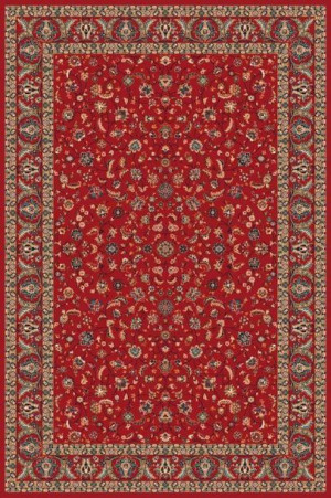 Dywan wełniany do salonu SANZA Bordowy ISFAHAN