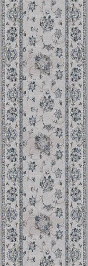 Dywan wełniany do salonu TRIBAS Szary Chodnik ISFAHAN