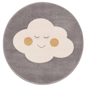 Dywan dziecięcy CLOUD Popiel Koło SOFT