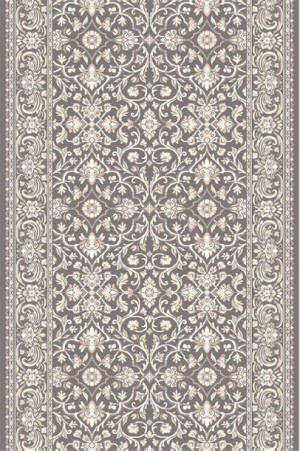 Dywan wełniany do salonu SALAMANKA Antracytowy Chodnik ISFAHAN