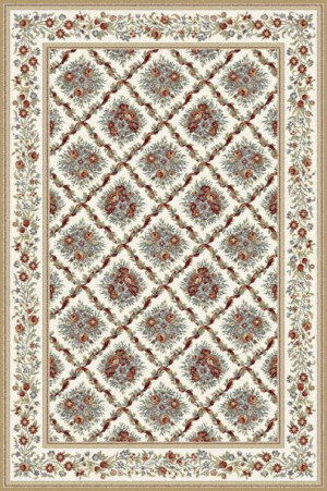 Dywan wełniany do salonu FLORENCE White Kremowy TEMPO