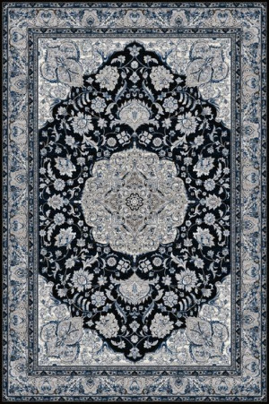 Dywan wełniany do salonu HATHOR Granatowy ISFAHAN