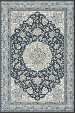 Dywan wełniany do salonu HATHOR Niebieski ISFAHAN