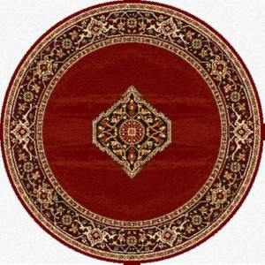Dywan wełniany do salonu URIASZ Rubin Koło ISFAHAN