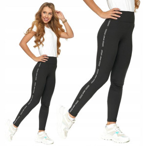 Moraj Legginsy Wysoki Stan 1300-021 cza/sre S/M