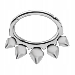 SS316L hinged segment septum daith 1,2x6 m14