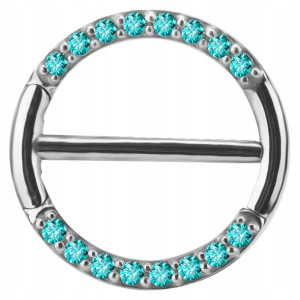 SS316L ring 1,6x16 MGR clicker kolczyk do sutka