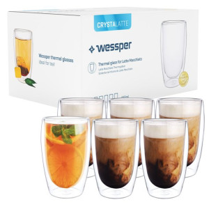 6x Wessper Szklanka Termiczna Z Podwójną Ścianką