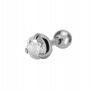SS316L sztanga 1,2x4 ROUND WH 4mm tragus helix