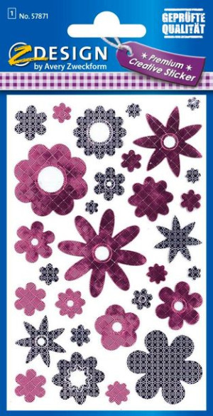 Naklejki Z-Design Creativ wycinane kwiaty 57871 Avery
