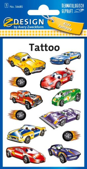 Naklejki Z-Design Kids tatuaże - auta 56685 Avery