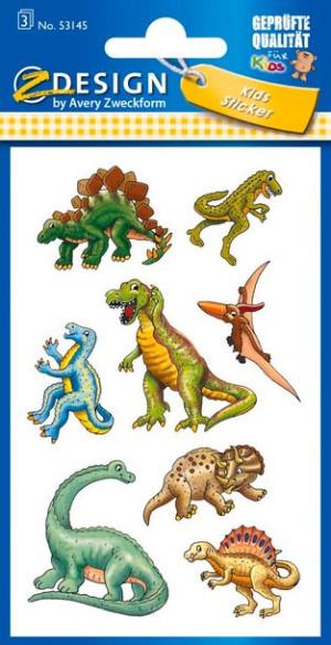 Naklejki Z-Design Kids Dinozaury 53145 Avery
