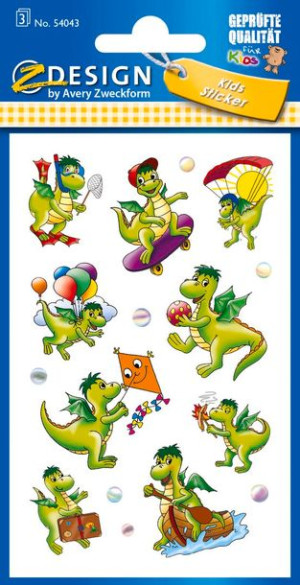 Naklejki Z-Design Kids dinozaury 54043 Avery